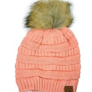 Plum Feathers Beanie Hat